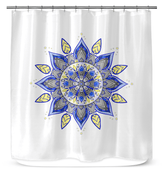 Mandala Harmony Fabric Shower Curtain - Beyond T-shirts